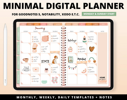 Digital Planner Undated 2026