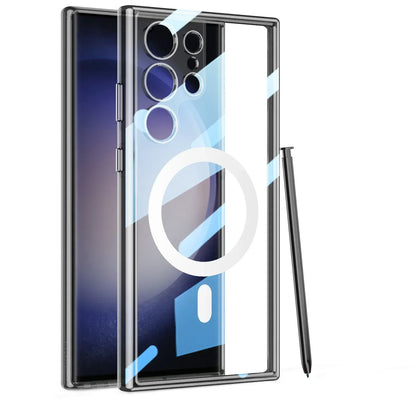 S24 Ultra Shockproof Transparent Magnetic Case - Odin case